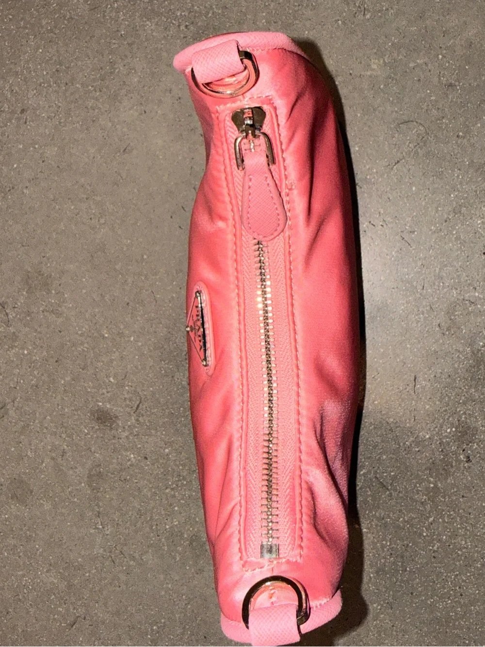 Prada 2005 Re-Edition Pink Nylon Bag no mini pouch